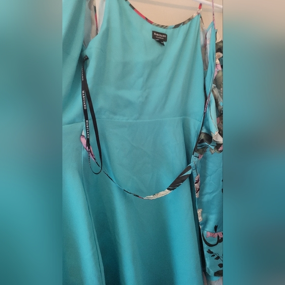 Marciano Los Angeles floral slit tie dress spaghetti strap wrap small - Picture 5 of 16